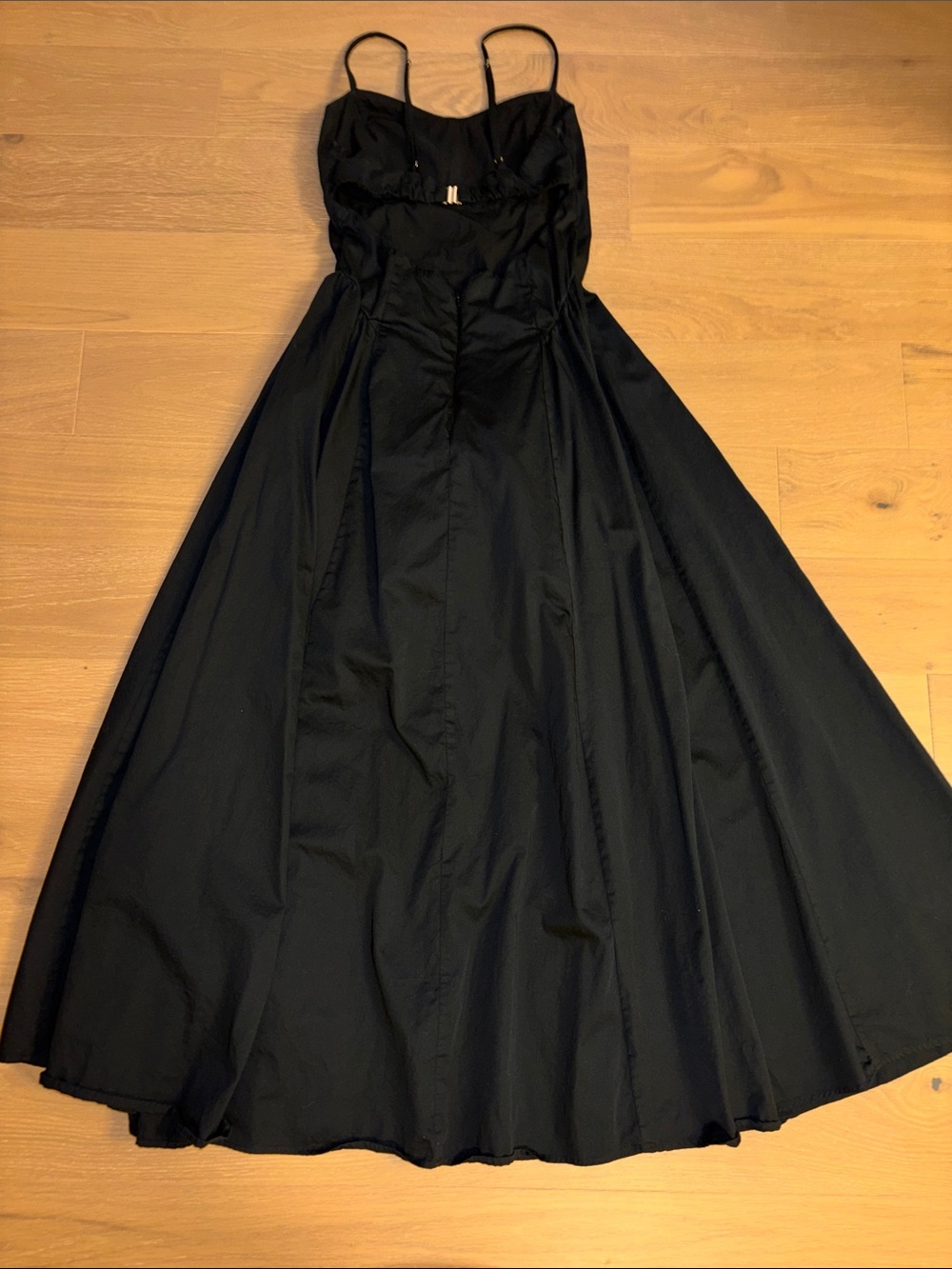 Abercrombie & Fitch Black Dipped Waist Sweetheart Maxi Dress Small - Picture 5 of 6